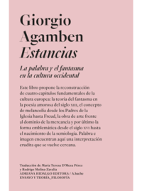 ESTANCIAS Giorgio Agamben