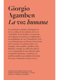 LA VOZ HUMANA Giorgio Agamben